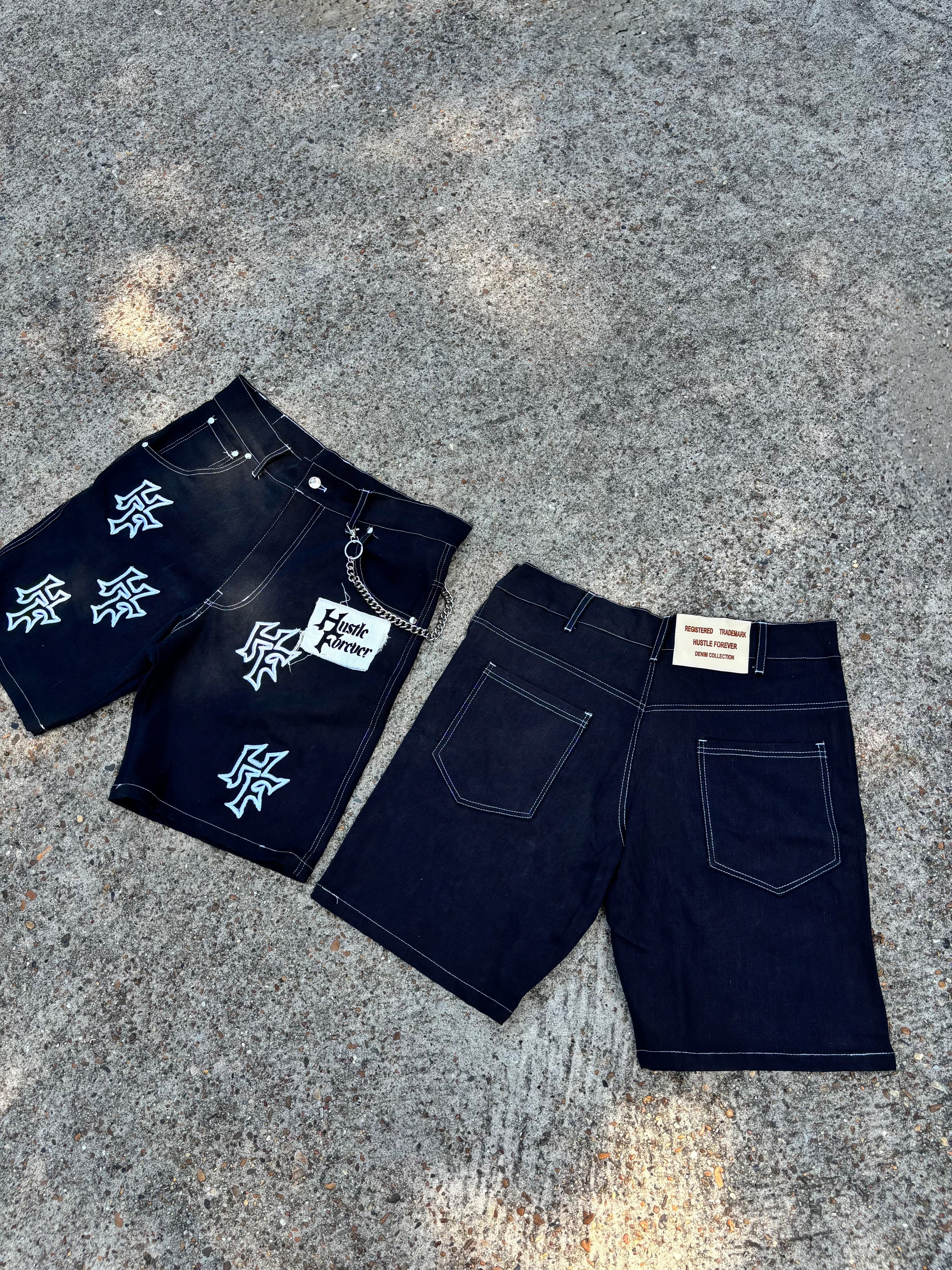 Hustle Forever Jorts